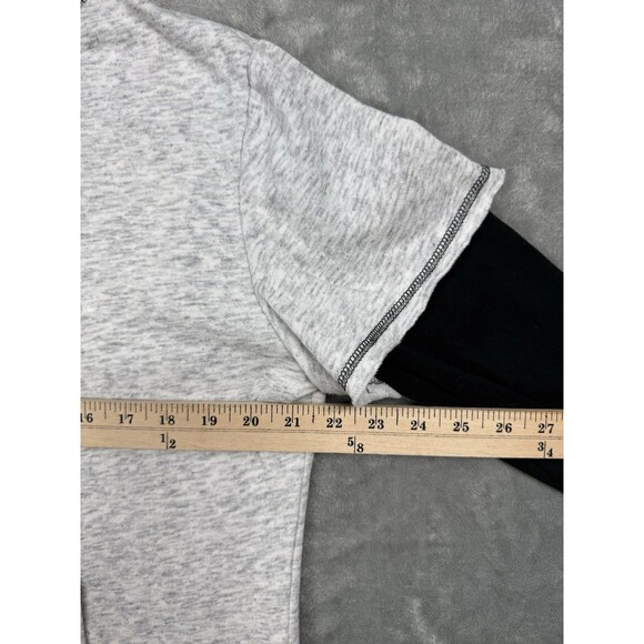 Towson Tigers Hoodie Women’s Large Gray Black Color Block Embroidered Colosseum - Picture 7 of 8